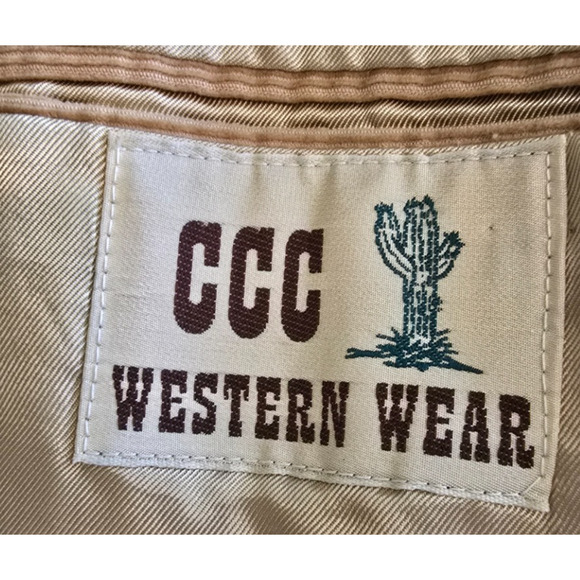 Vintage CCC Western Wear Corduroy Blazer Jacket 52 R Elbow Patch Horse Rodeo - Picture 4 of 6